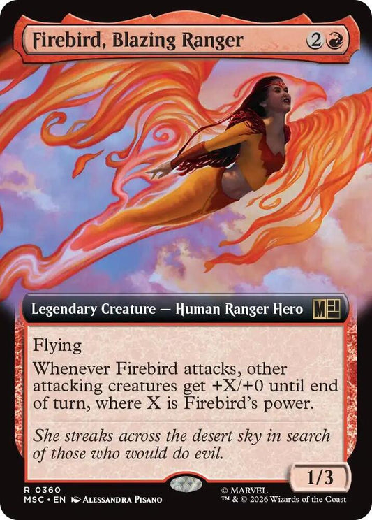 Firebird Blazing Ranger Extended Art 360 (Commander: Marvel Super Heroes)  - Extended Art