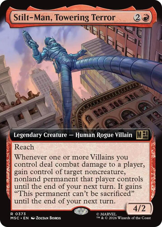 Stilt Man Towering Terror Extended Art 373 (Commander: Marvel Super Heroes)  - Extended Art