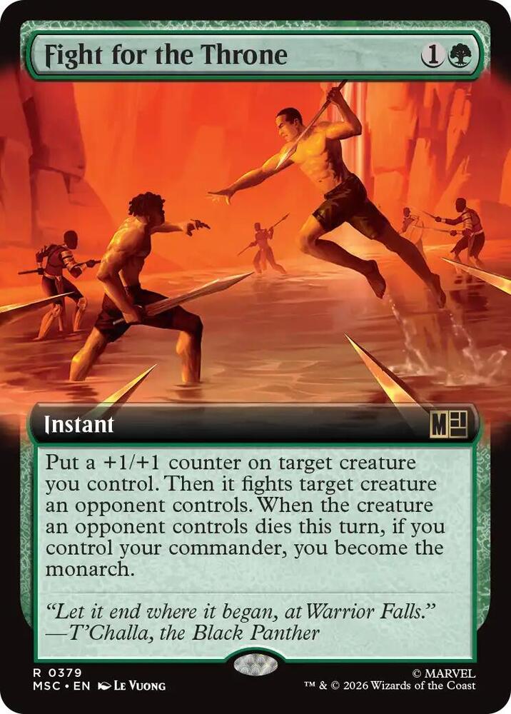 Fight for the Throne Extended Art 379 (Commander: Marvel Super Heroes)  - Extended Art