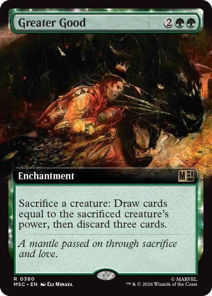 Greater Good Extended Art 380 (Commander: Marvel Super Heroes)  - Extended Art