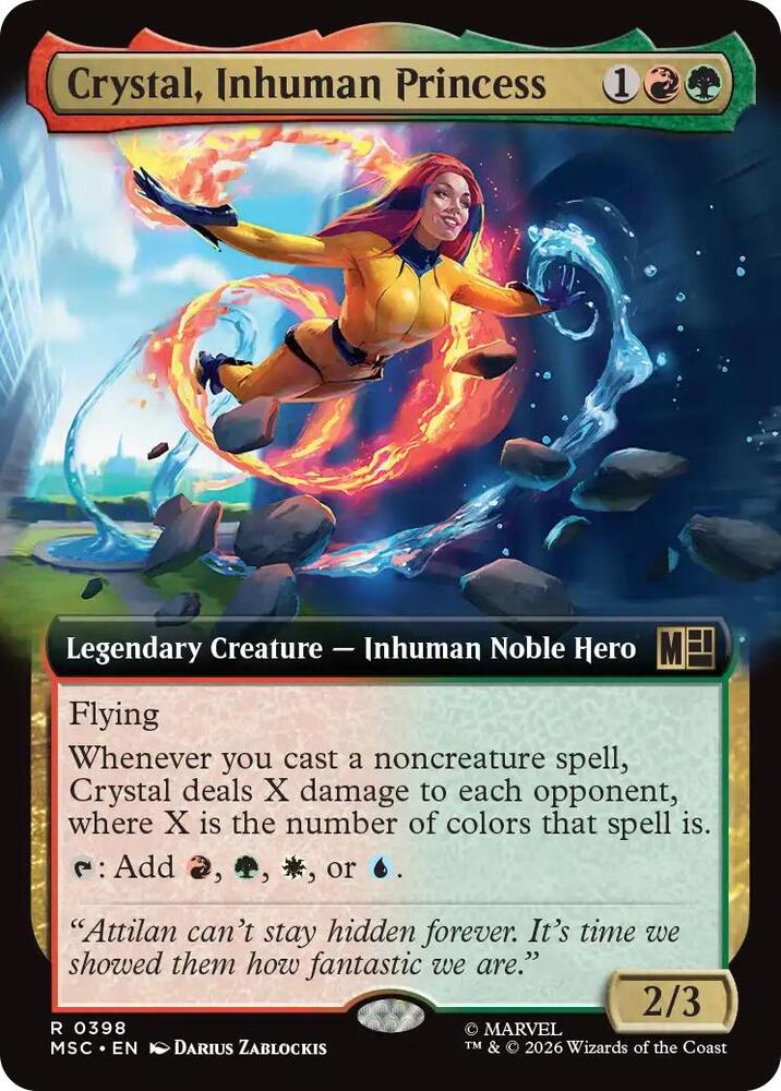 Crystal Inhuman Princess Extended Art 398 (Commander: Marvel Super Heroes)  - Extended Art