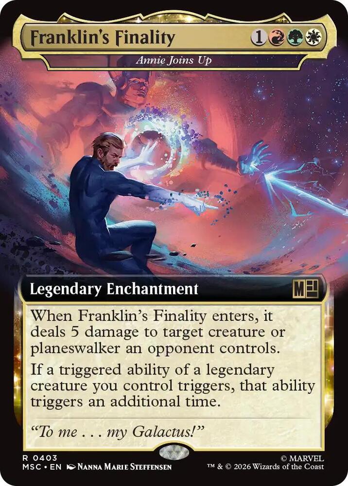 Franklins Finality Annie Joins Up Extended Art 403 (Commander: Marvel Super Heroes)  - Extended Art