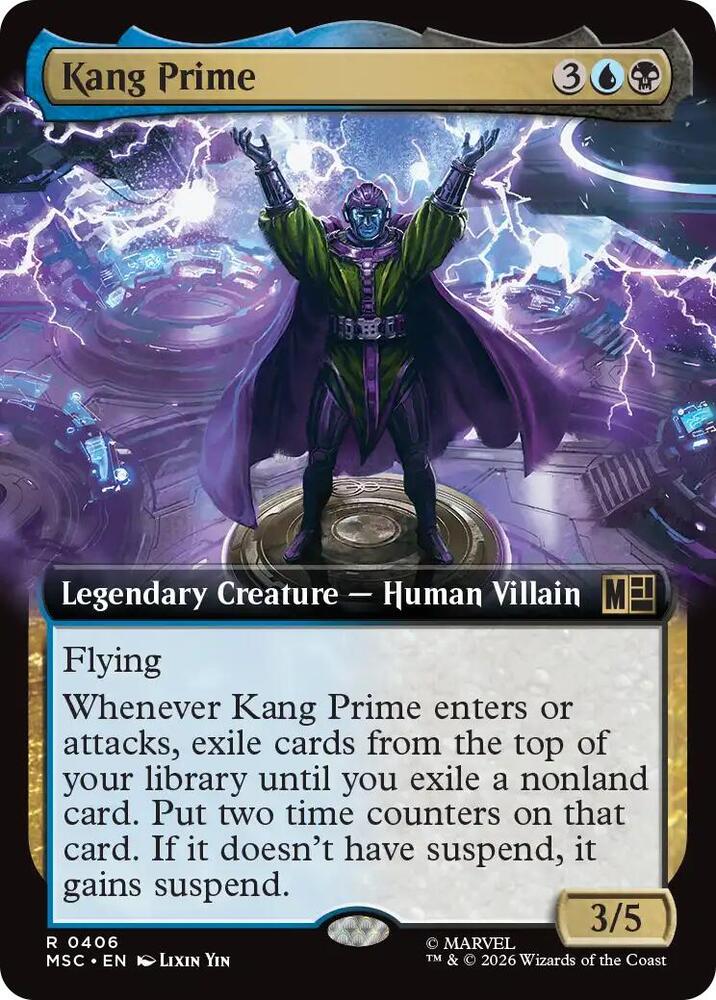 Kang Prime Extended Art 406 (Commander: Marvel Super Heroes)  - Extended Art