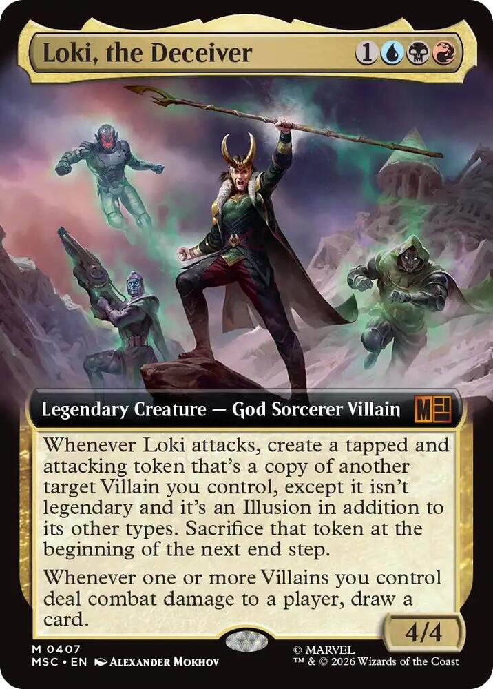 Loki the Deceiver Extended Art 407 (Commander: Marvel Super Heroes)  - Extended Art