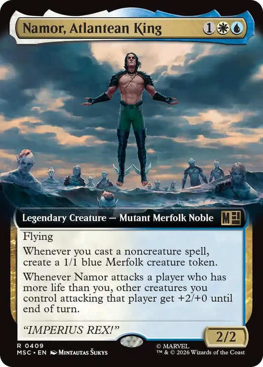 Namor Atlantean King Extended Art 409 (Commander: Marvel Super Heroes)  - Extended Art