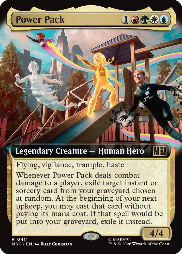 Power Pack Extended Art 411 (Commander: Marvel Super Heroes)  - Extended Art