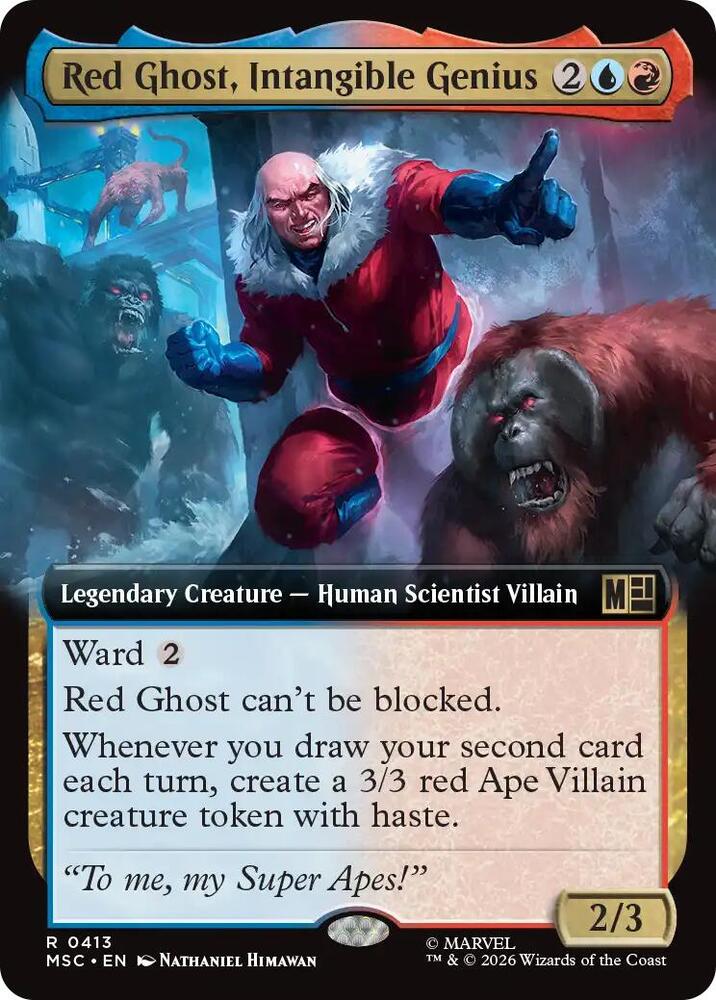 Red Ghost Intangible Genius Extended Art 413 (Commander: Marvel Super Heroes)  - Extended Art