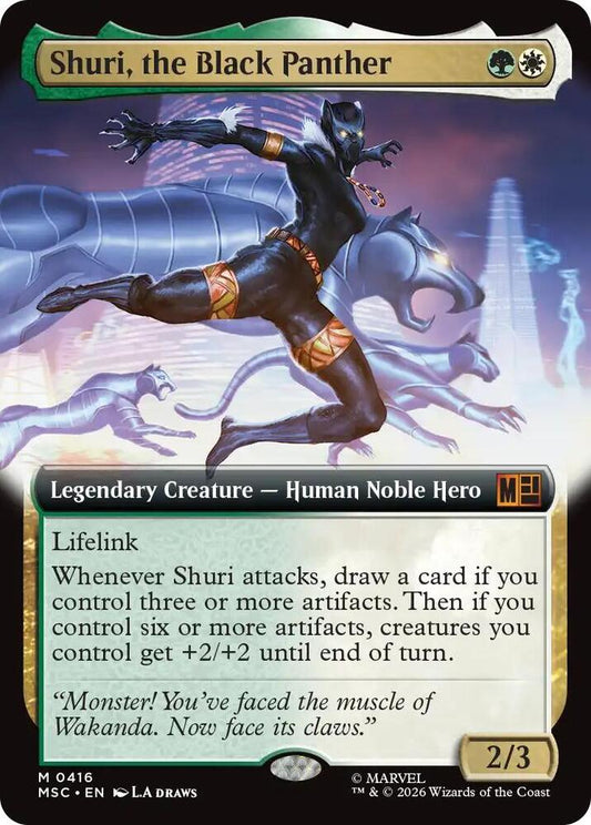 Shuri the Black Panther Extended Art 416 (Commander: Marvel Super Heroes)  - Extended Art