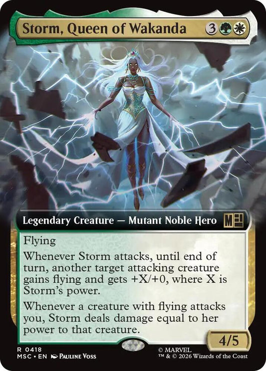 Storm Queen of Wakanda Extended Art 418 (Commander: Marvel Super Heroes)  - Extended Art