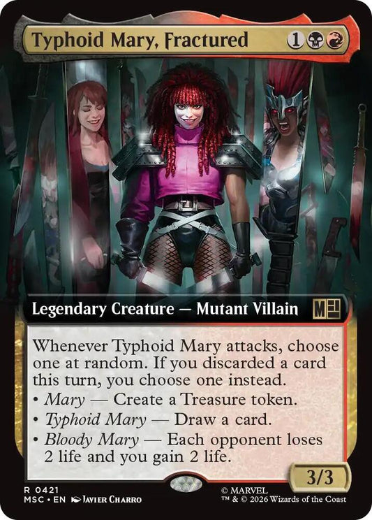 Typhoid Mary Fractured Extended Art 421 (Commander: Marvel Super Heroes)  - Extended Art