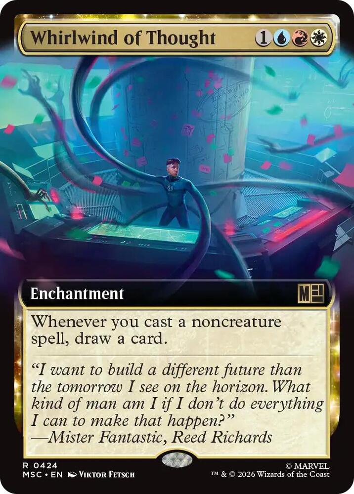 Whirlwind of Thought Extended Art 424 (Commander: Marvel Super Heroes)  - Extended Art