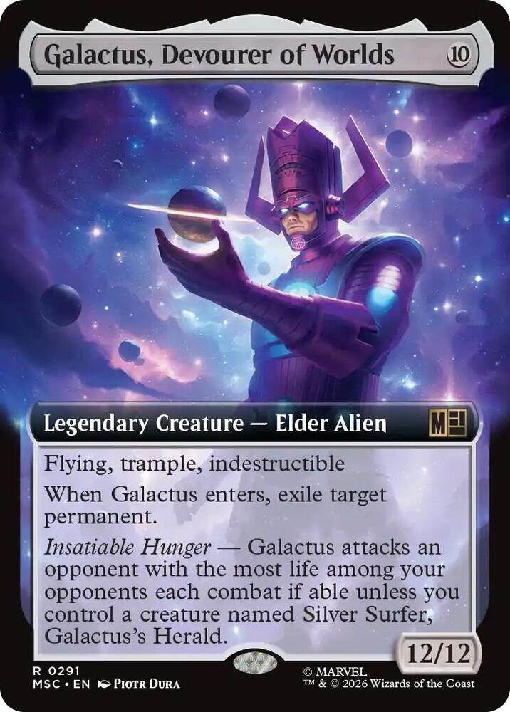 Galactus, Devourer of Worlds 291 (Commander: Marvel Super Heroes)  - Extended Art