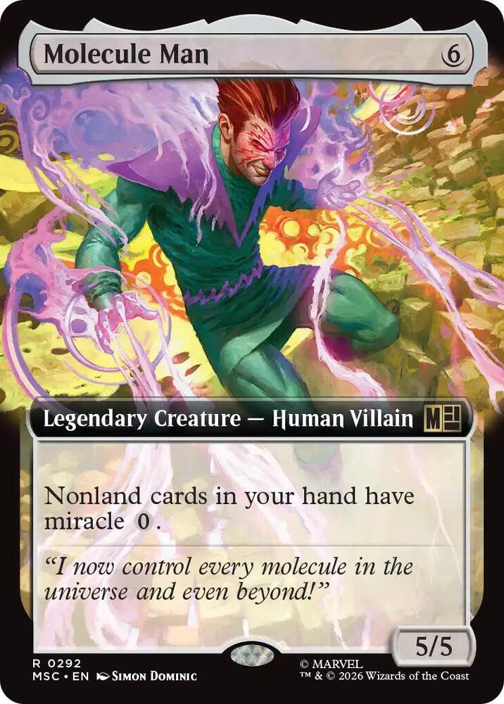 Molecule Man 292 (Commander: Marvel Super Heroes)  - Extended Art