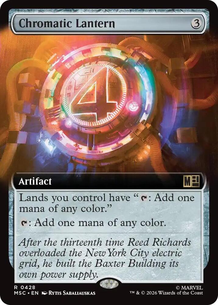 Chromatic Lantern Extended Art 428 (Commander: Marvel Super Heroes)  - Extended Art