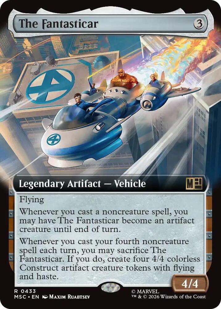 The Fantasticar Extended Art 433 (Commander: Marvel Super Heroes)  - Extended Art