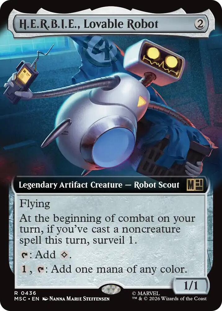 HERBIE Lovable Robot Extended Art 436 (Commander: Marvel Super Heroes)  - Extended Art