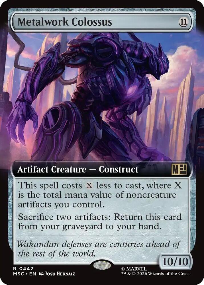 Metalwork Colossus Extended Art 442 (Commander: Marvel Super Heroes)  - Extended Art