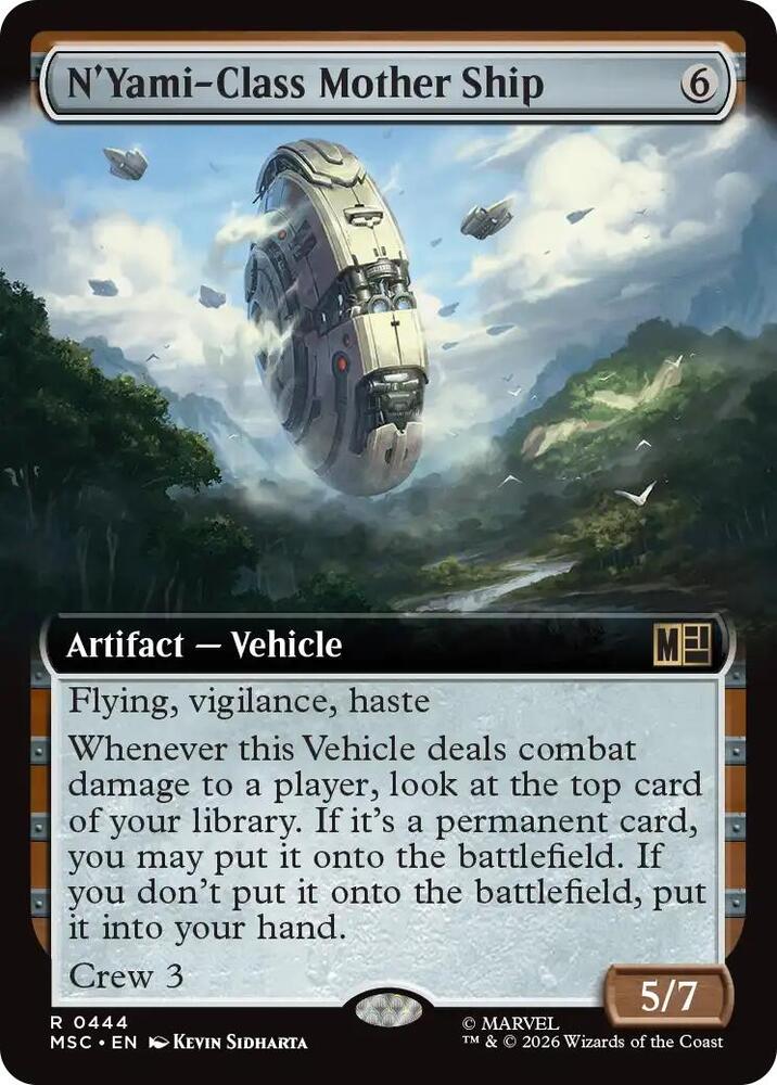 NYami Class Mother Ship Extended Art 444 (Commander: Marvel Super Heroes)  - Extended Art