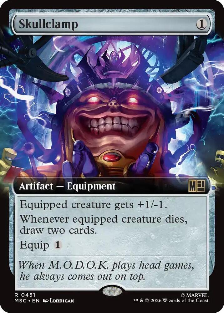 Skullclamp Extended Art 451 (Commander: Marvel Super Heroes)  - Extended Art