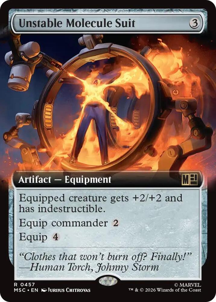 Unstable Molecule Suit Extended Art 457 (Commander: Marvel Super Heroes)  - Extended Art