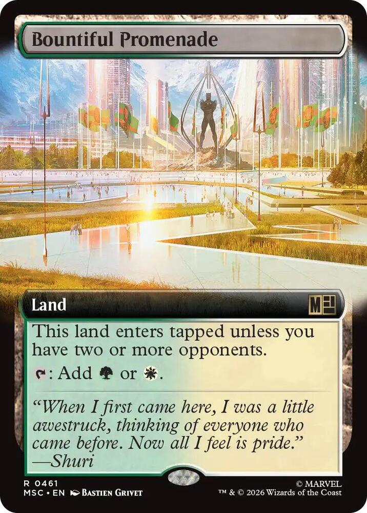 Bountiful Promenade Extended Art 461 (Commander: Marvel Super Heroes)  - Extended Art