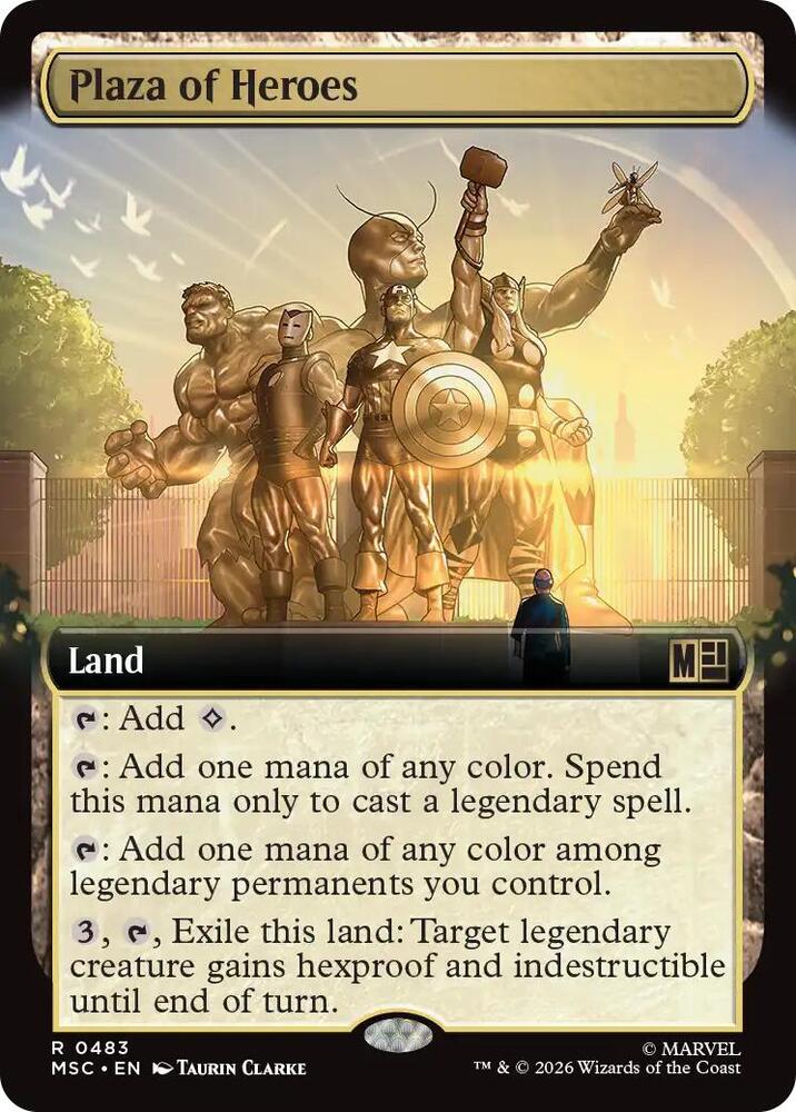 Plaza of Heroes Extended Art 483 (Commander: Marvel Super Heroes)  - Extended Art 