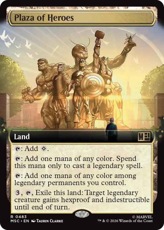 Plaza of Heroes 483 (Commander: Marvel Super Heroes)  - Extended Art