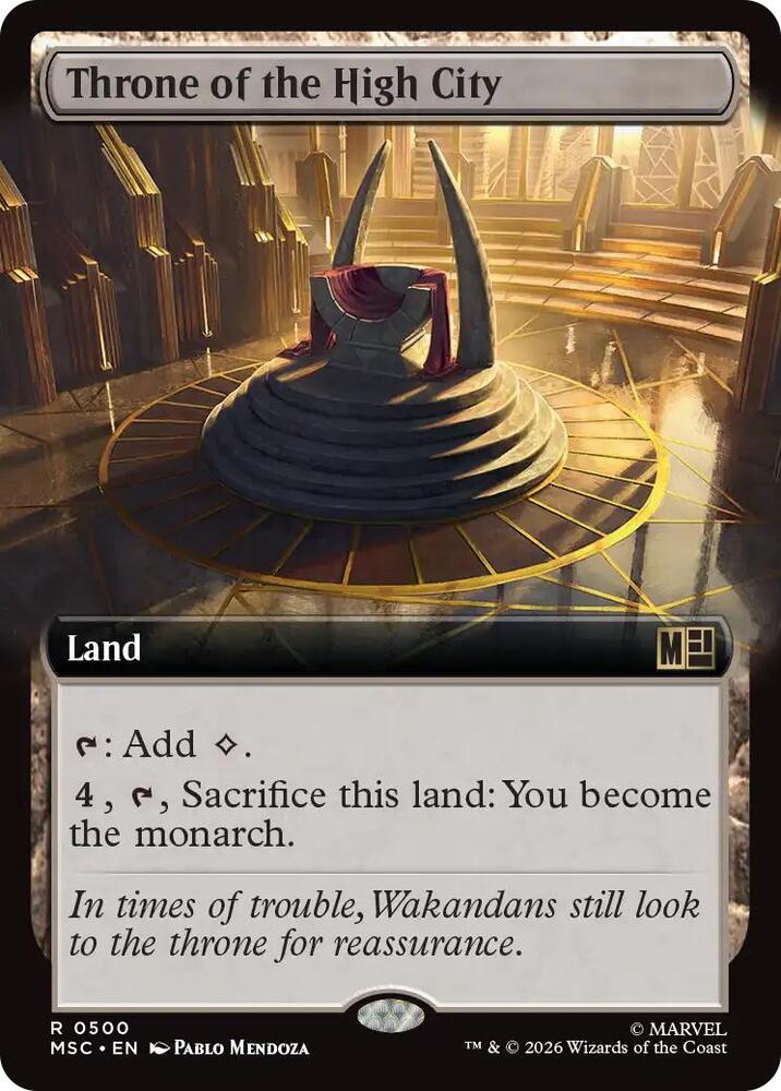 Throne of the High City Extended Art 500 (Commander: Marvel Super Heroes)  - Extended Art