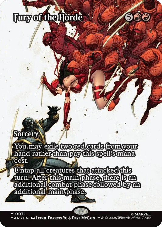 Fury of the Horde 71 (Marvel Universe Eternal-Legal)  - Borderless Foil