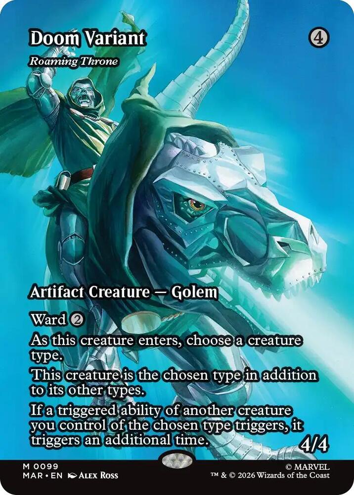 Doom Variant // Roaming Throne 99 (Marvel Universe Eternal-Legal)  - Borderless Foil