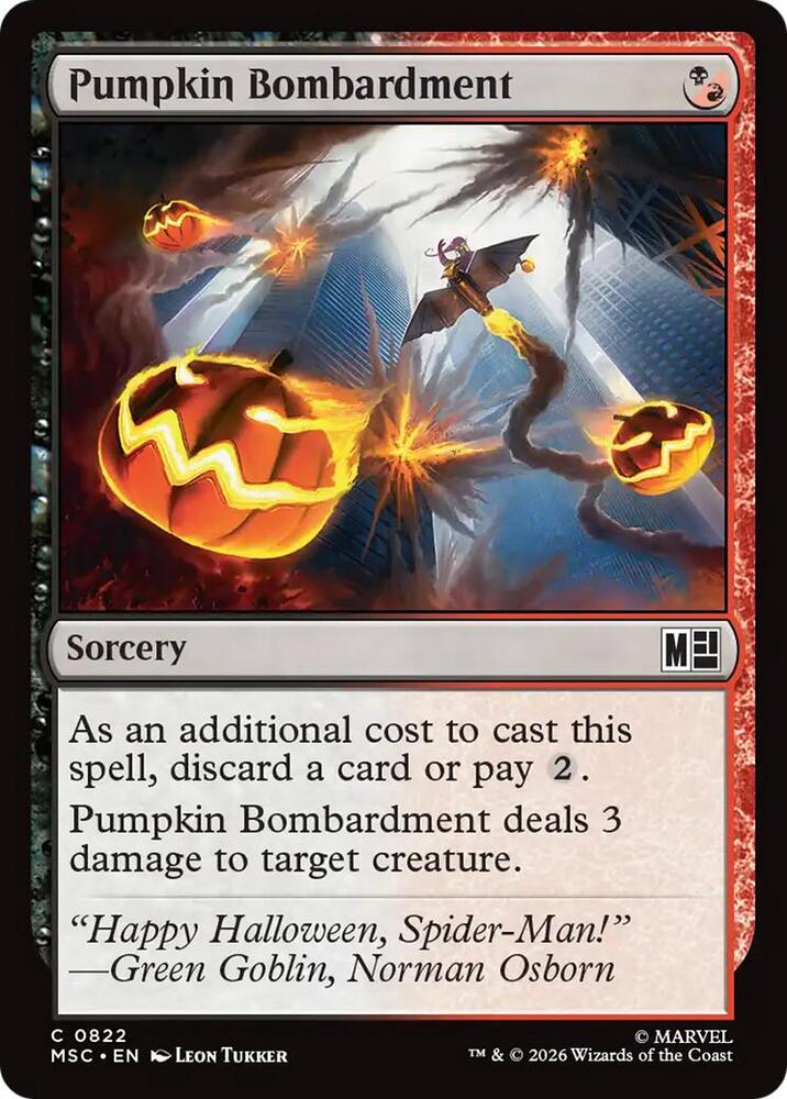 Pumpkin Bombardment 822 (Commander: Marvel Super Heroes)  - Foil