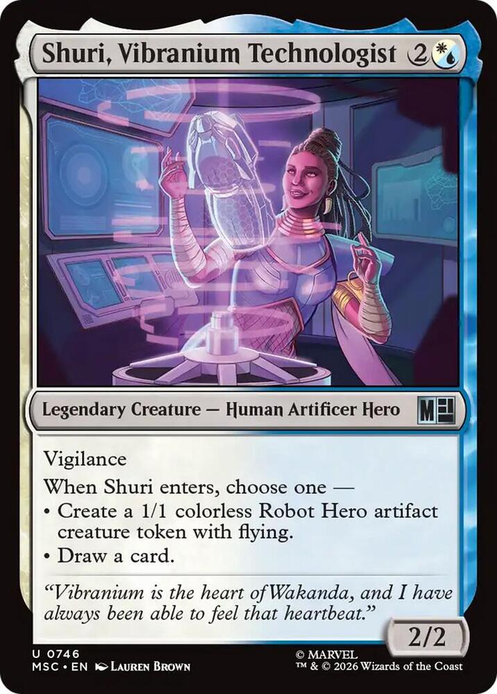Shuri, Vibranium Technologist 746 (Commander: Marvel Super Heroes)  - Foil