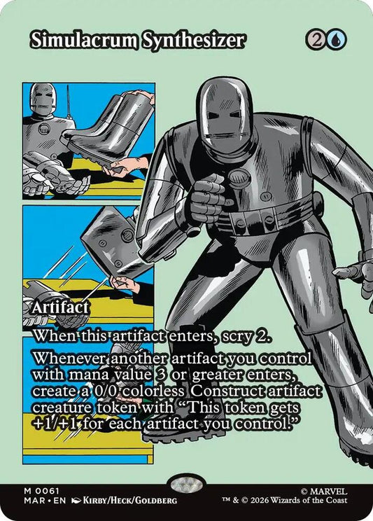 Simulacrum Synthesizer 61 (Marvel Universe Eternal-Legal)  - Borderless Foil