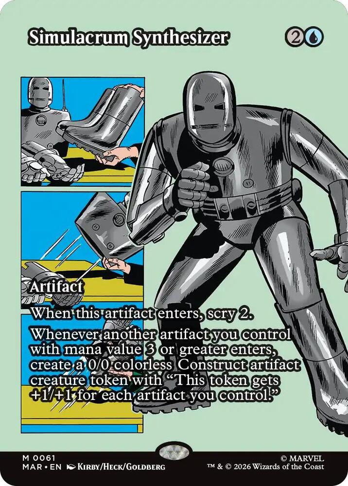 Simulacrum Synthesizer 61 (Marvel Universe Eternal-Legal)  - Borderless Foil