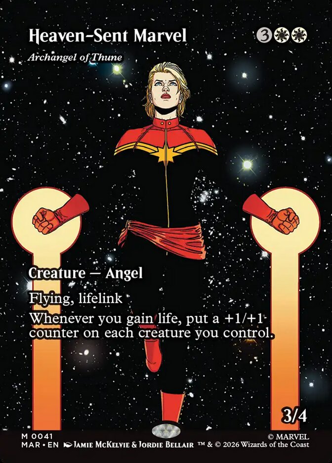 Heaven-Sent Marvel // Archangel of Thune 41 (Marvel Universe Eternal-Legal)  - Borderless Foil