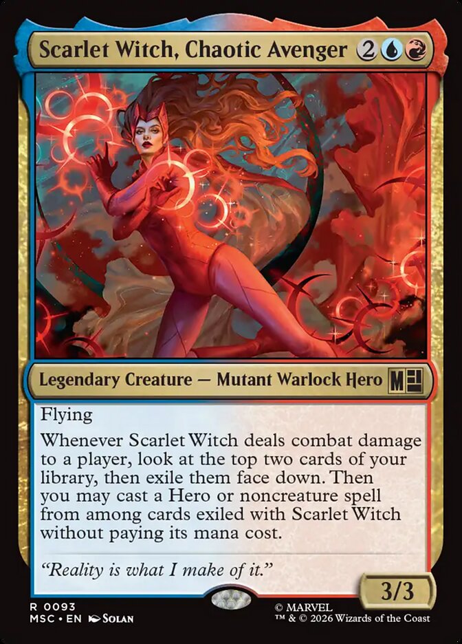 Scarlet Witch, Chaotic Avenger 93 (Commander: Marvel Super Heroes) 