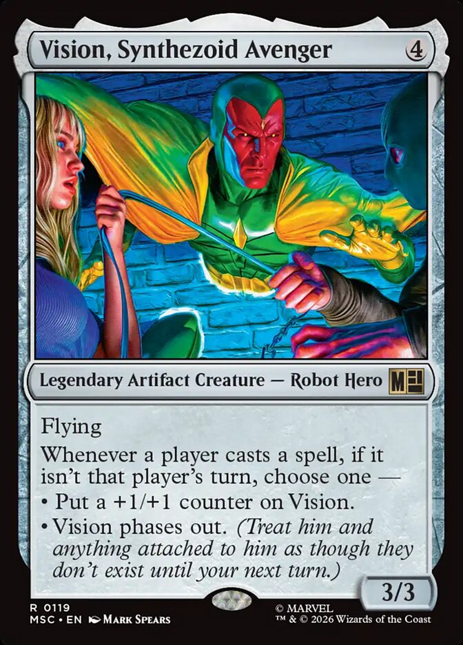 Vision, Synthezoid Avenger 119 (Commander: Marvel Super Heroes) 
