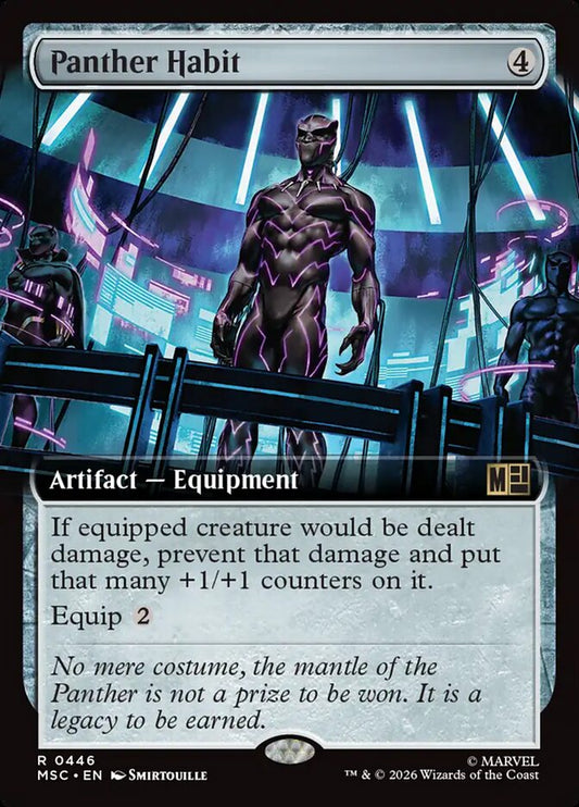 Panther Habit Extended Art 446 (Commander: Marvel Super Heroes)  - Extended Art