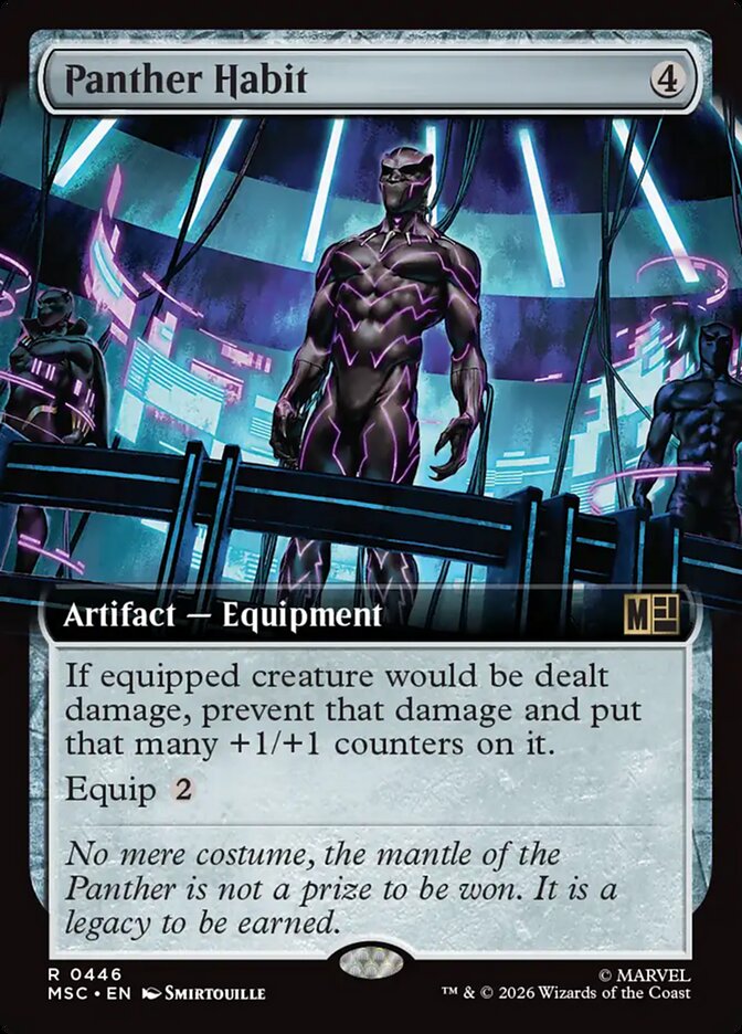 Panther Habit Extended Art 446 (Commander: Marvel Super Heroes)  - Extended Art