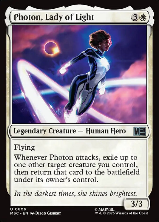 Photon, Lady of Light 606 (Commander: Marvel Super Heroes)  - Foil