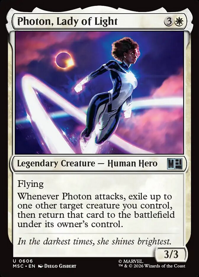 Photon, Lady of Light 606 (Commander: Marvel Super Heroes)  - Foil