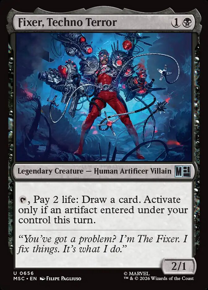 Fixer, Techno Terror 656 (Commander: Marvel Super Heroes)  - Foil