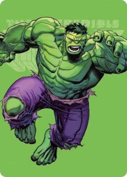 The Incredible Hulk Art Card 28 (Art Series: Marvel Super Heroes) 