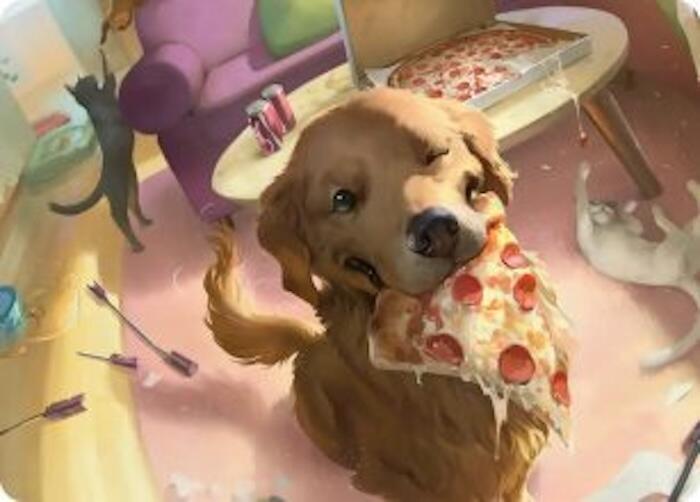 Lucky the Pizza Dog Art Card 44 (Art Series: Marvel Super Heroes) 