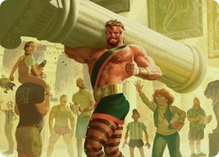 Hercules Prince of Power Art Card 13 (Art Series: Marvel Super Heroes) 