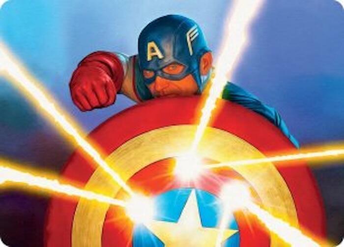 Captains Defense Art Card 41 (Art Series: Marvel Super Heroes) 