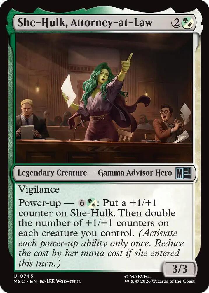 She-Hulk, Attorney-at-Law 745 (Commander: Marvel Super Heroes)  - Foil