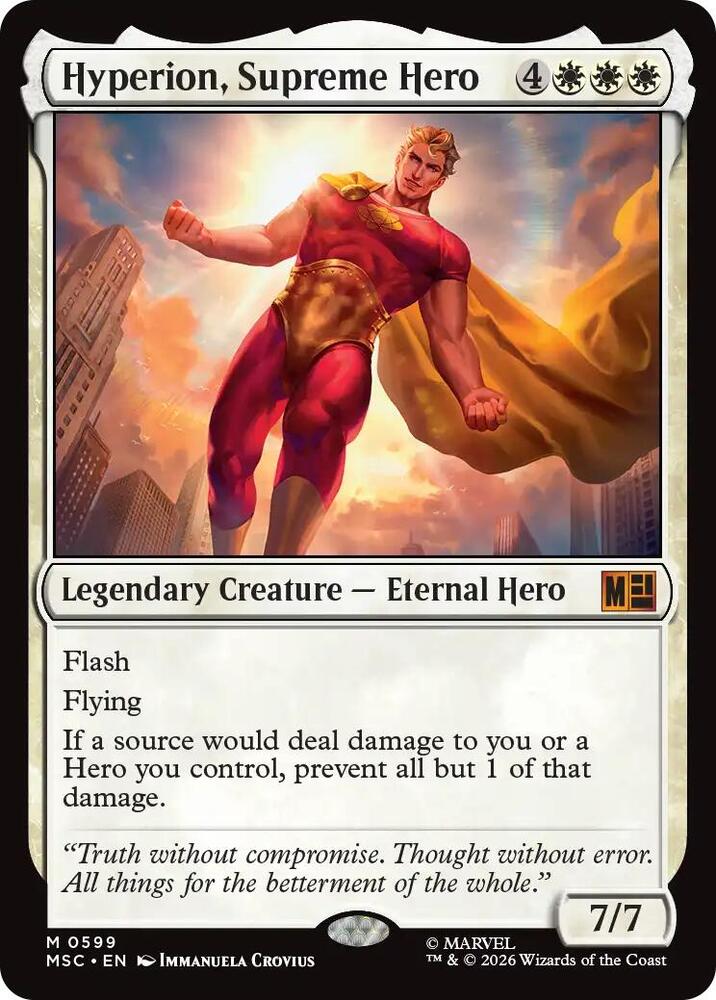 Hyperion Supreme Hero 599 (Commander: Marvel Super Heroes)  - Foil