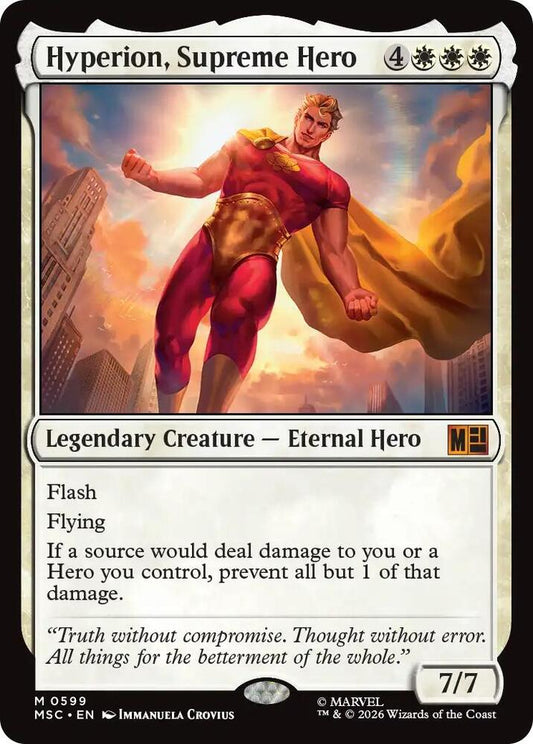 Hyperion Supreme Hero 599 (Commander: Marvel Super Heroes)  - Foil