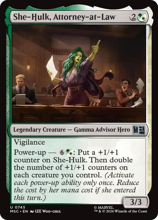 She-Hulk, Attorney-at-Law 745 (Commander: Marvel Super Heroes)  - Foil